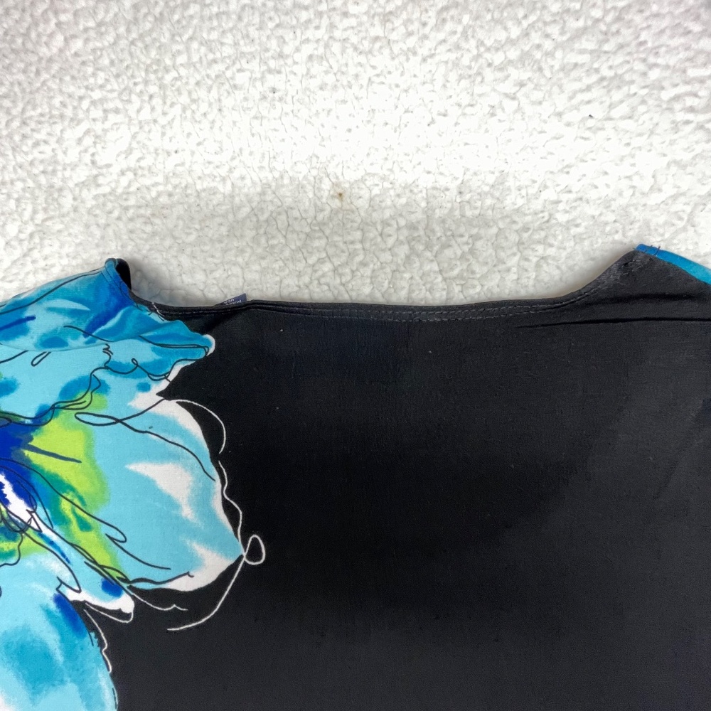 Susan Graver XL floral print top - Picture 4 of 12